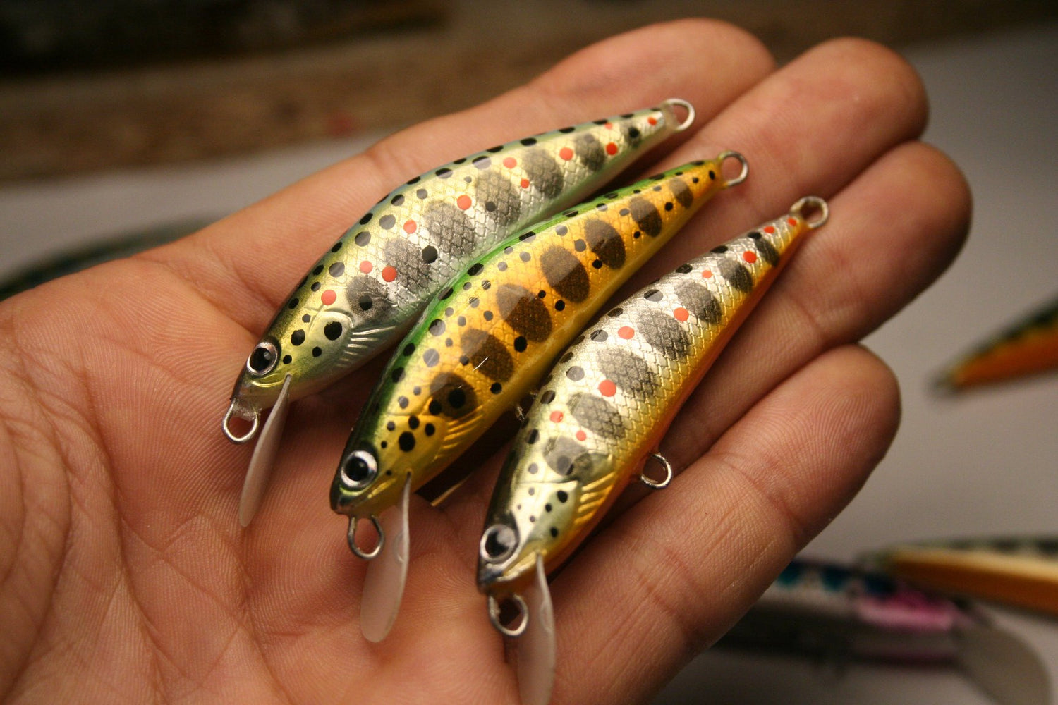 Veles Handcrafted Lures 45mm-3,3gr Sinking. Trout Fishing Lure