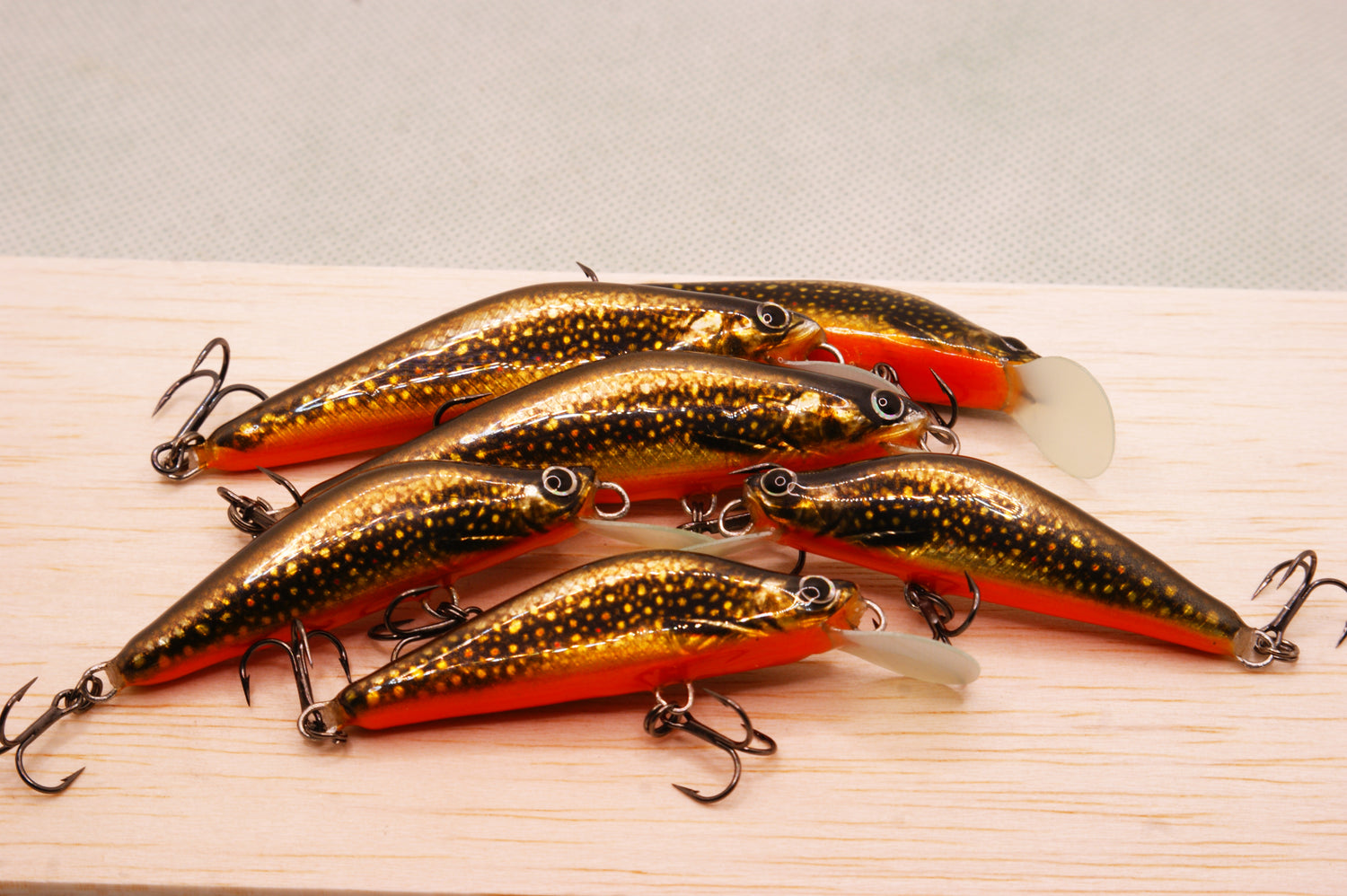 Brook Trout & Flies Colour Pencil Fishing Lures, Vintage Lures, Fish